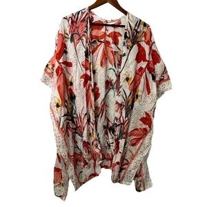 Floral Shawl Beach Coverup